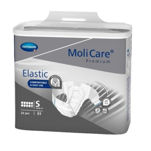 MoliCare Premium Elastic 10 D Small Waist 70 90cm Unisex 2800ml