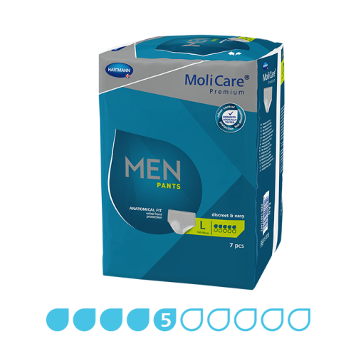 MoliCare Premium Men Pants 5 Drops Large 7 Pack