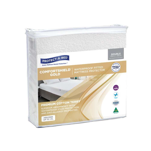 Comfortshield Gold Waterproof Mattress Protectors Double