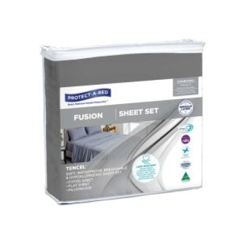 Fusion TENCEL Charcoal Set Single 