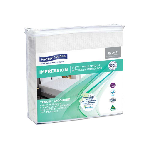 Impression Jacquard Waterproof Mattress Protectors Double