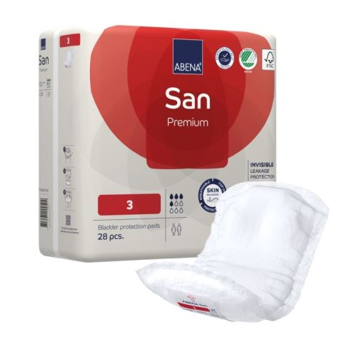 Abena San 3 Premium Red 500ml 28pads/pk 33x11cm