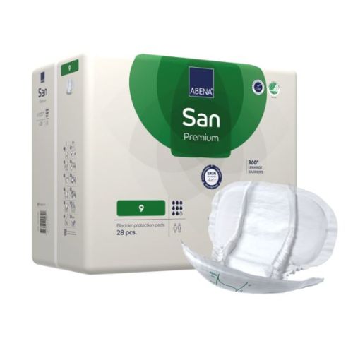 Abena San 9 Premium Green 2400ml 28pads/pk 73x37cm