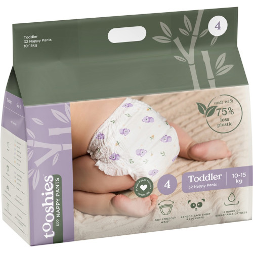 Tooshies ECO Nappy Pants - Size 4 - 32Pk 