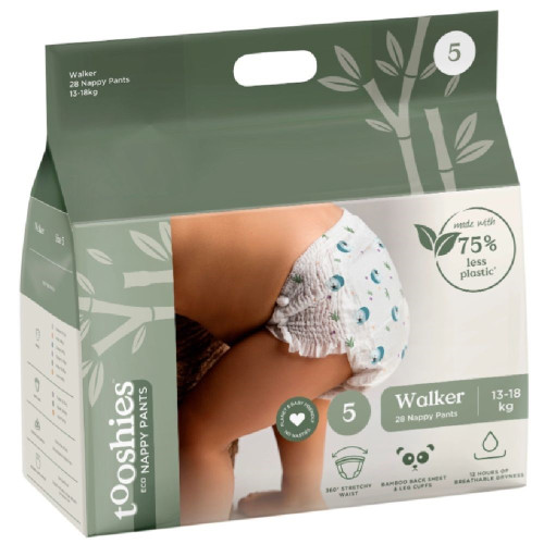 Tooshies ECO Nappy Pants - Size 5 - 28Pk 
